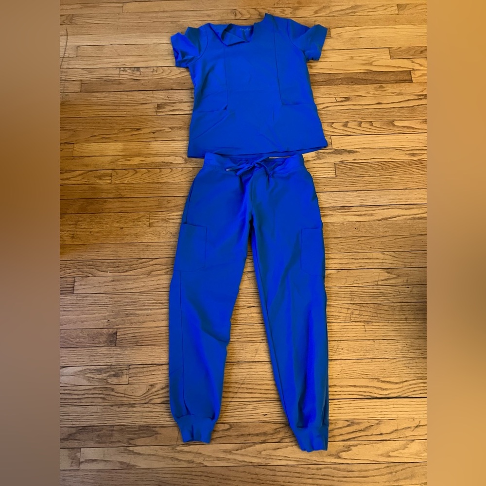 Royal Blue Mandala Scrub Set